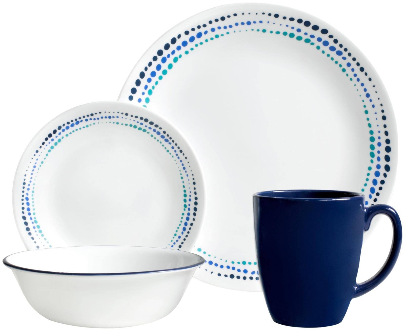 Amazon.com | Corelle Livingware 16-Piece Dinnerware Set, Ocean